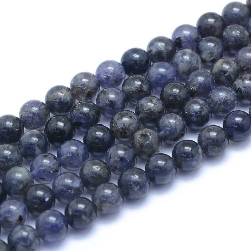 Iolite Gemstone Bead | Crystals and Sun Signs Co