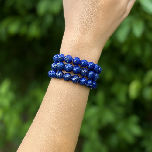 lapis lazuli gemstone healing bracelet