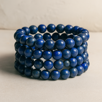 lapis lazuli gemstone healing bracelet red deer