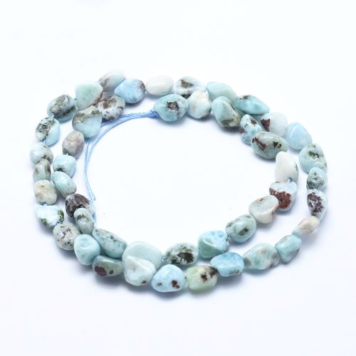 Larimar Gemstone Nugget Bead - Crystals and Sun Signs