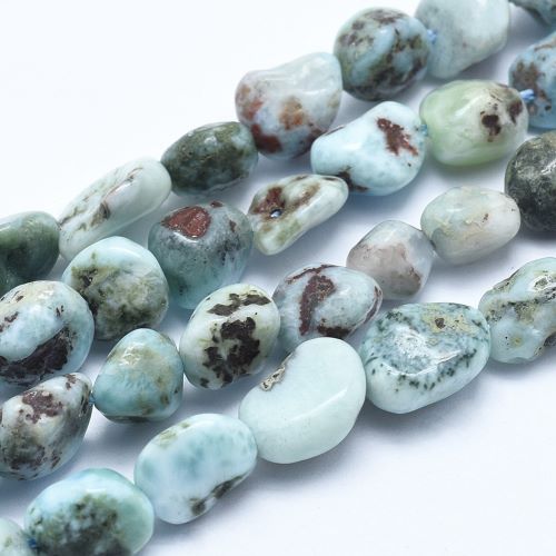 Larimar Gemstone Nugget Bead | Crystals and Sun Signs Co