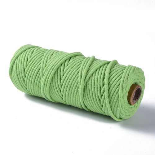 Macrame Cotton Cord Lime Green 3MM 50M Roll | Alberta Bead Store
