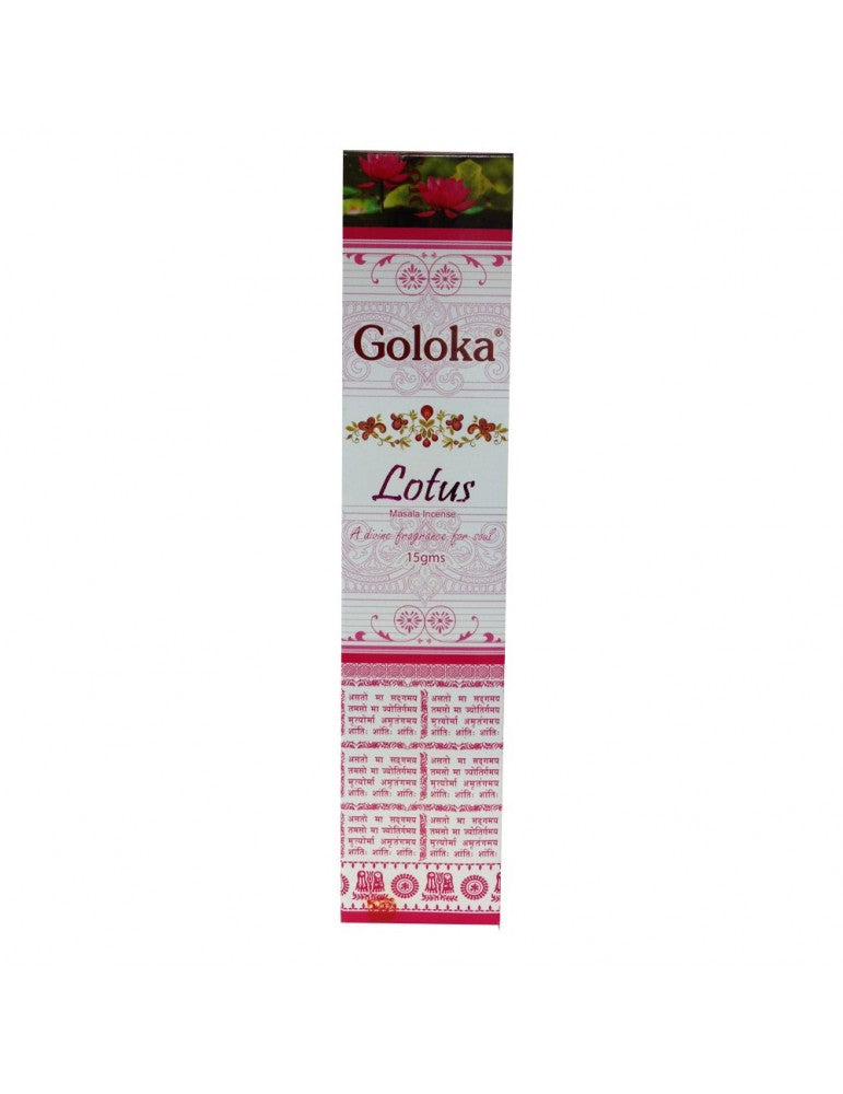 Goloka Lotus Incense - Premium  from Goloka Malasha Incense - Shop now at Crystals and Sun Signs Co