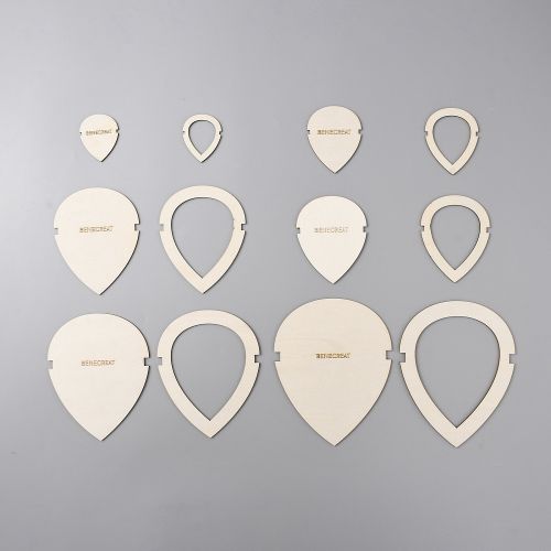 Macrame Leaf Template Set 12pcs/Set | Alberta Bead Store