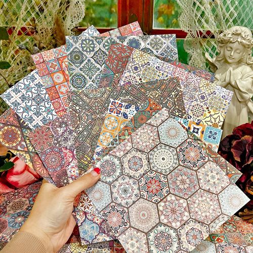 Scrapbook Paper Mandala 24 sheet Set | Alberta Bead Store