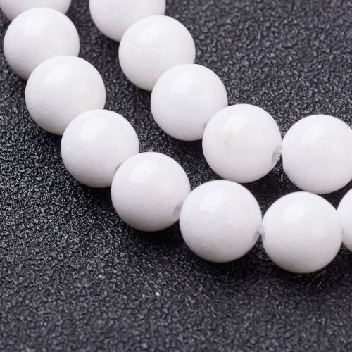 Mashan White Jade Gemstone Bead | Alberta Bead Store