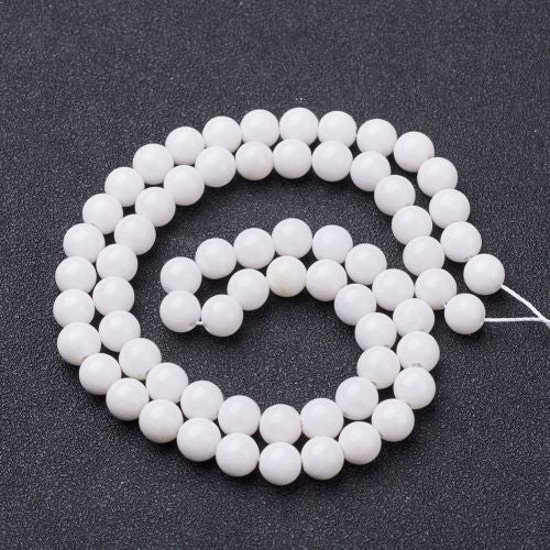 Mashan White Jade Gemstone Bead | Alberta Bead Store