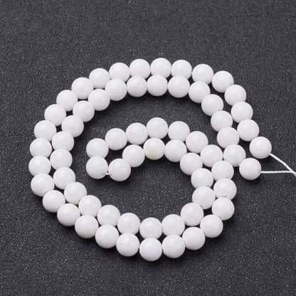 Mashan White Jade Gemstone Bead | Alberta Bead Store