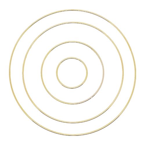 Gold Macrame Hoop 6" | Alberta Bead Store