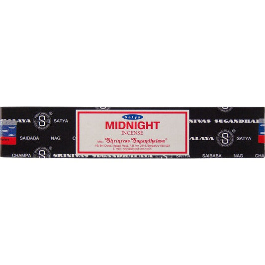 Satya Midnight Incense - Witches Ink LTD - O/A Crystals and Sun Signs