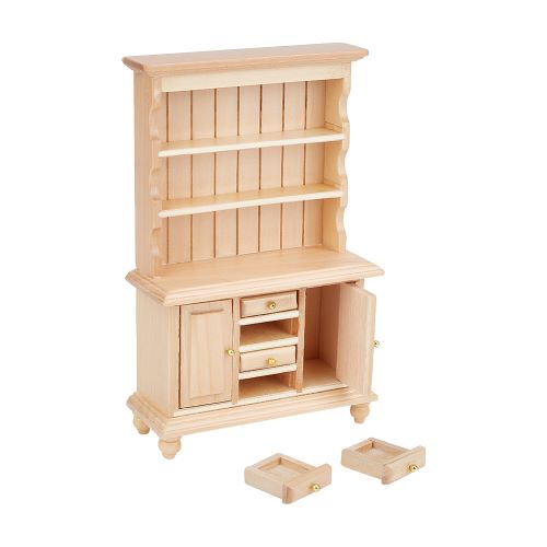 Miniature Wooden Buffet Beige 1pc | Alberta Bead Store