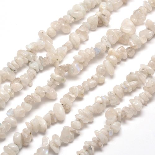 Rainbow Moonstone Gemstone Chip Bead | Crystals and Sun Signs Co