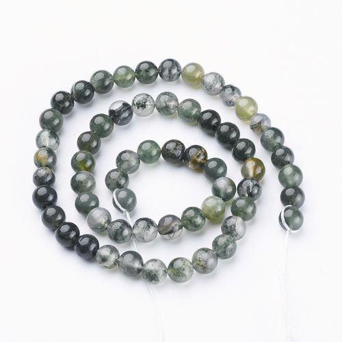 Moss Agate Gemstone Beads - All Sizes - Witches Ink LTD - O/A Crystals and Sun Signs