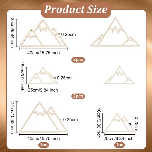 Macrame Mountain Wood Frames | Alberta Bead Store