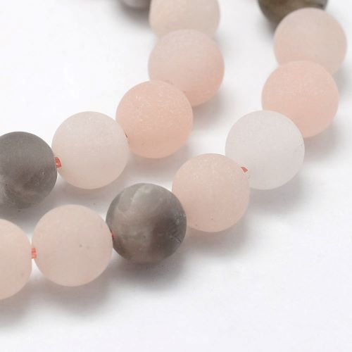 Moonstone Multi Frosted Gemstone Beads | Alberta Bead Store