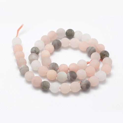 Moonstone Multi Frosted Gemstone Beads | Alberta Bead Store
