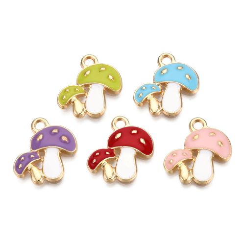 Mushroom Charm Mixed Color 10 pcs | Crystals and Sun Signs Co