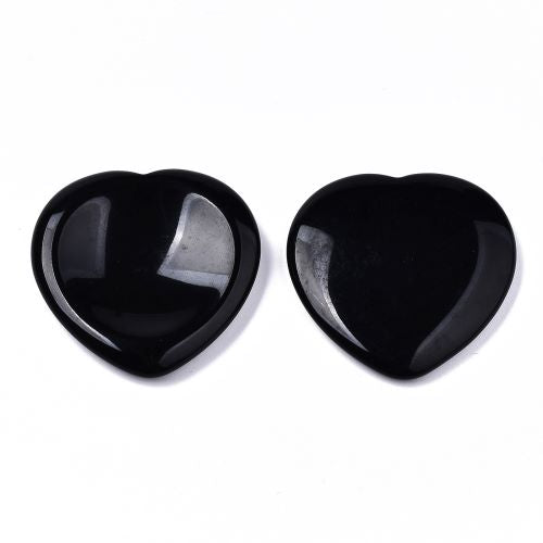 Obsidian Gemstone Worry Heart | Crystals and Sun Signs Co