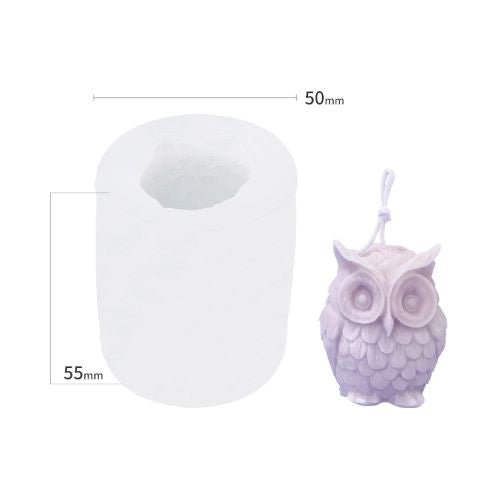 Owl Silicone Mold for Candle or Resin 1pc | Alberta Bead Store