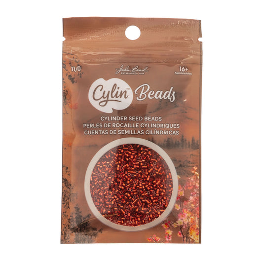 Cylin Bead 11/0 Ruby Red S/L - Alberta Bead Store
