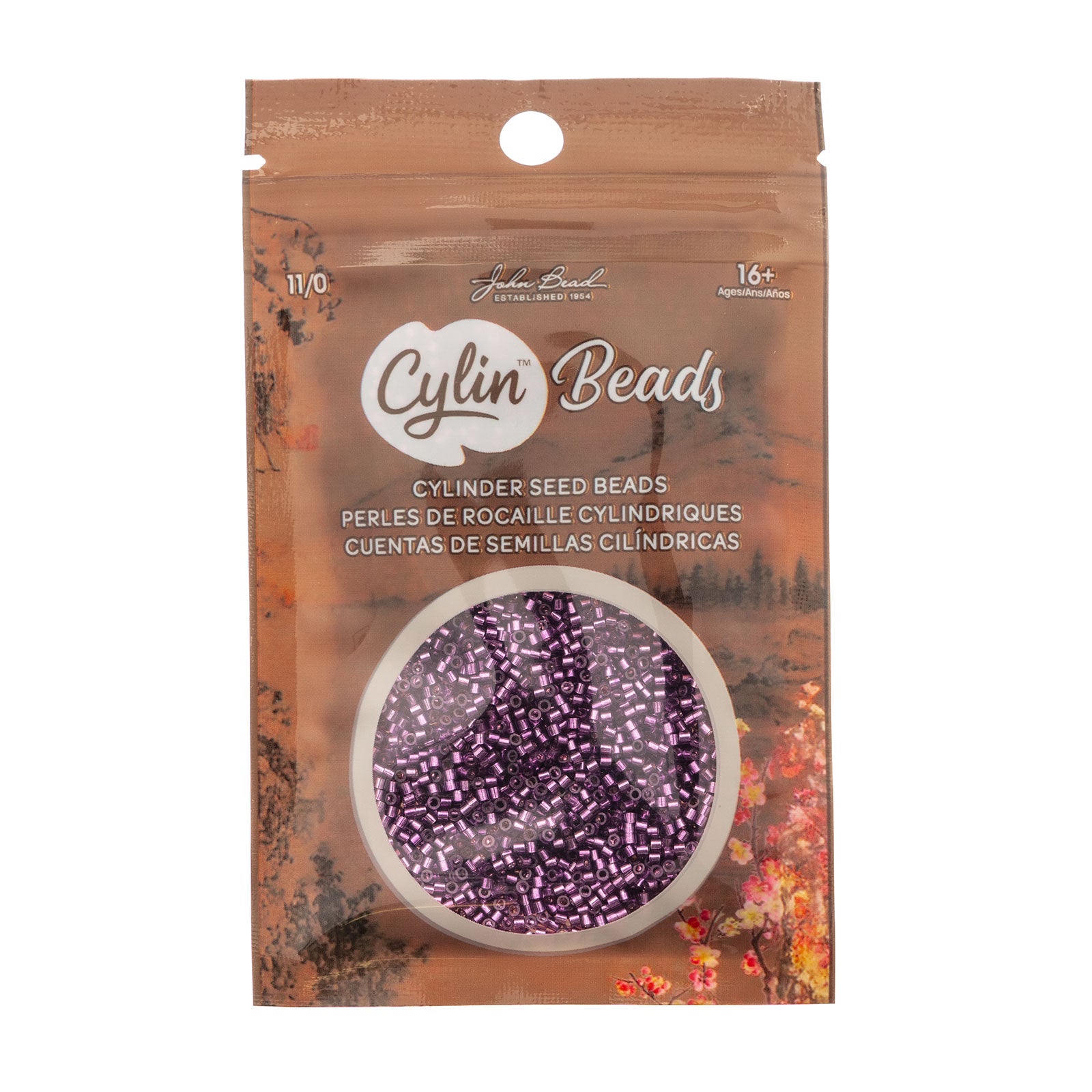 Cylin Bead 11/0 Magenta S/L - Alberta Bead Store