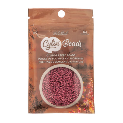 Cylin Bead 11/0 Opaque Victorian Rose - Alberta Bead Store