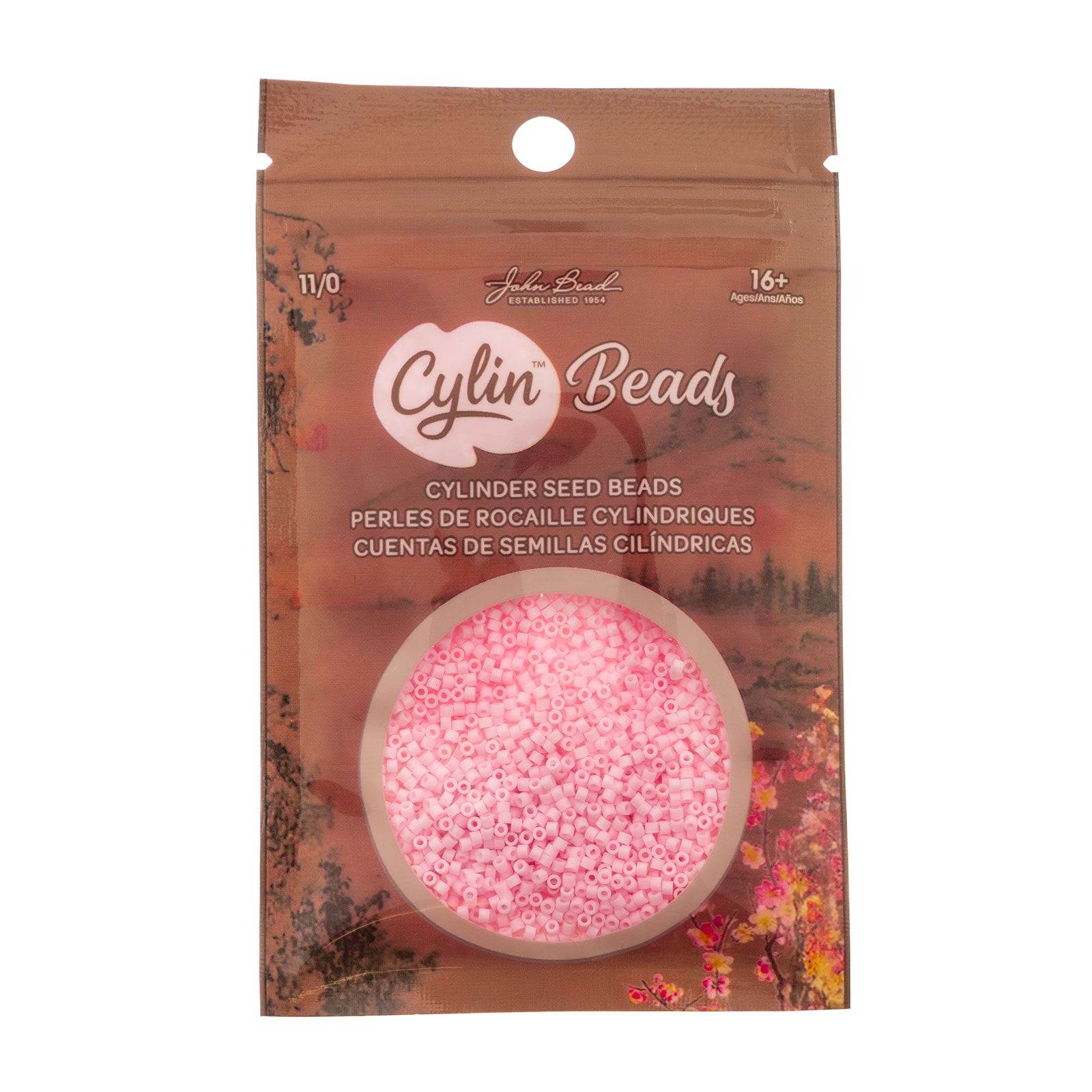 Cylin Bead 11/0 Matte Macaron - Pink Blush - Alberta Bead Store