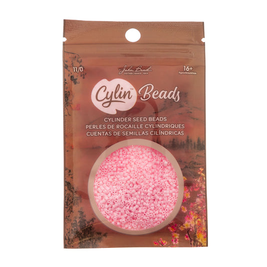 Cylin Bead 11/0 Matte Macaron - Pink Blush - Alberta Bead Store