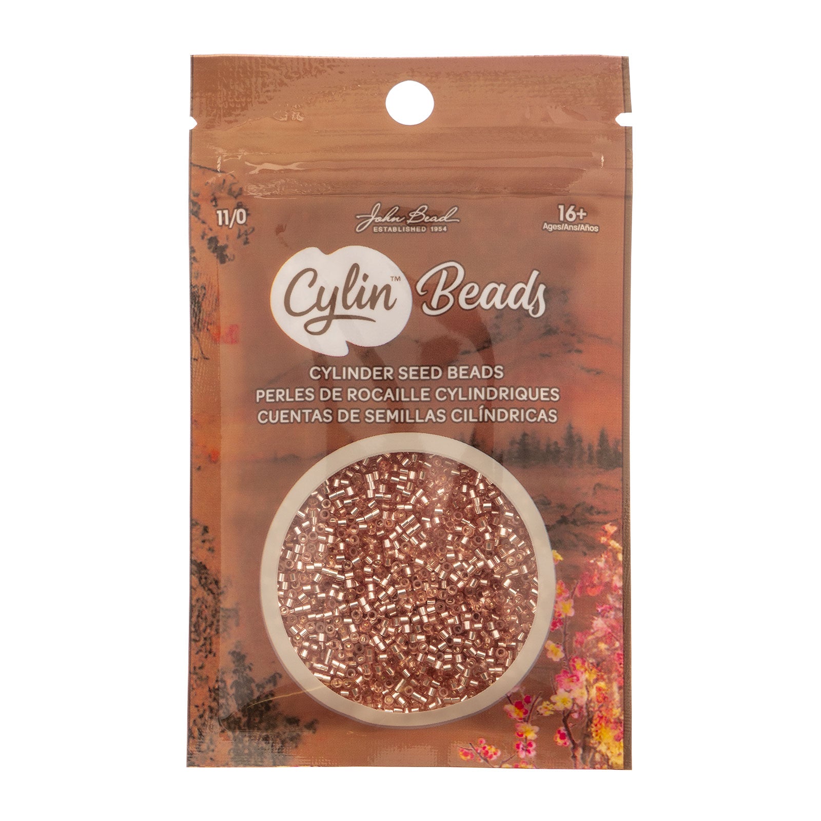 Cylin Bead 11/0 Burnished Copper Lined - Alberta Bead Store