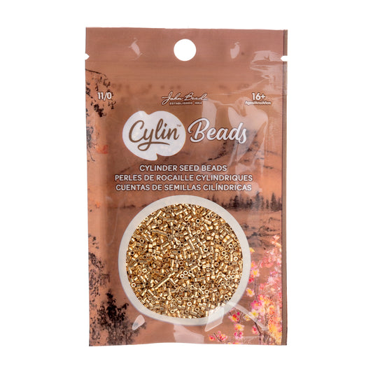 Cylin Bead 11/0 Golden Alloy Glow - Alberta Bead Store