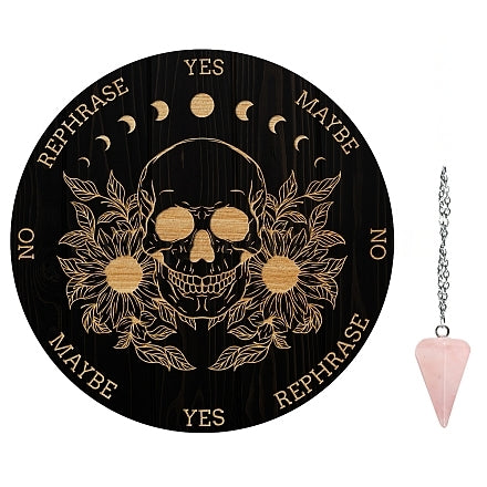 Plastic Pendulum Board with Pendulum - Premium Divination from Crystals and Sun Signs Co - Shop now at Witches Ink LTD