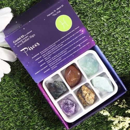 Astrology Crystal Kit | 6 Gemstones per Box - Premium Gemstone from Natures Artifacts - Shop now at Crystals and Sun Signs Co