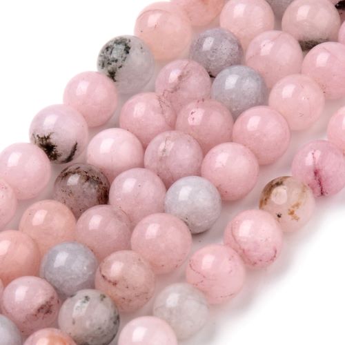 Pink Plum Blossom Jasper Gemstone Bead | Alberta Bead Store
