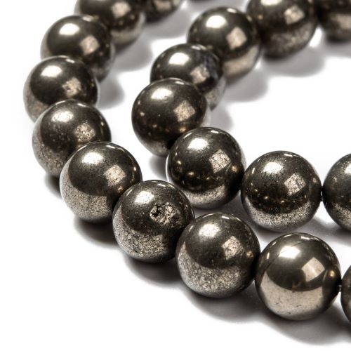 Pyrite Gemstone Beads - All Sizes - Crystals and Sun Signs