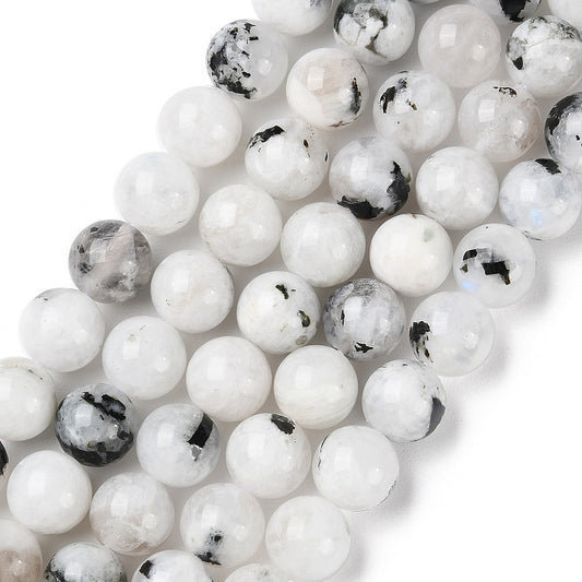 Rainbow Moonstone with Inclusions Gemstone Bead | Crystals and Sun Signs Co
