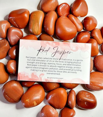 Red Jasper Gemstone Tumbled | Crystals and Sun Signs Co