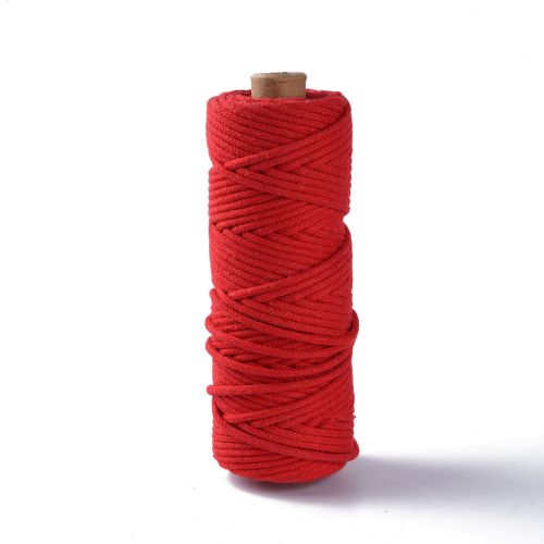 Macrame Cotton Cord Red 3MM 50M Roll | Alberta Bead Store