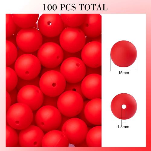Silicone Bead Round 15MM Collection | Alberta Bead Store