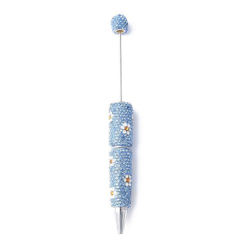 Beadable Pen Rhinestone w/Flowers Collection | Alberta Bead Store