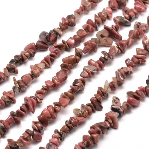 Rhodonite Gemstone Chip Bead | Alberta Bead Store
