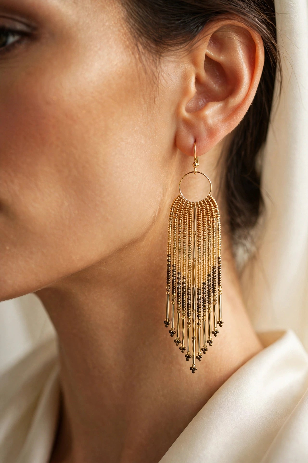 Golden Hour Fringe Earrings