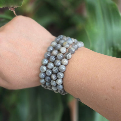 Labradorite Gemstone Bead Bracelet