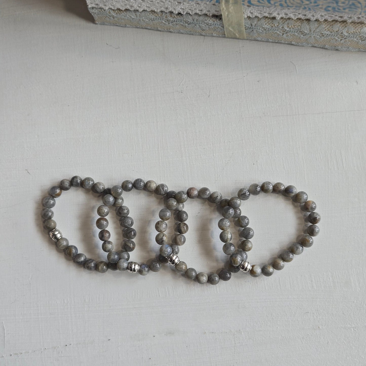 Labradorite Gemstone Bead Bracelet