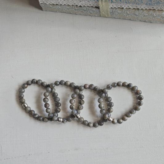 Labradorite Gemstone Bead Bracelet