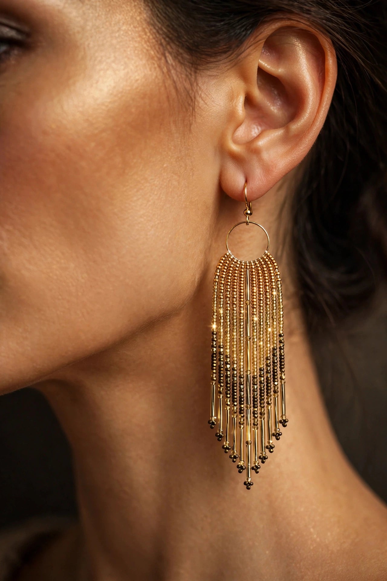 Golden Hour Fringe Earrings