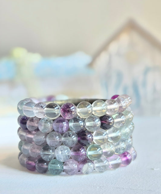 Bracelet en perles de fluorite