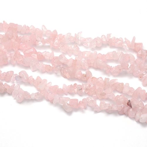 Rose Quartz  Gemstone Chip Beads | Alberta Bead Store