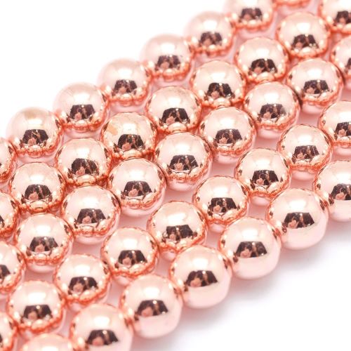 Hematite Rose Gold Plated Bead | Alberta Bead Store