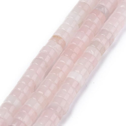 Rose Quartz Heishi Beads 6x3mm | Crystals and Sun Signs Co