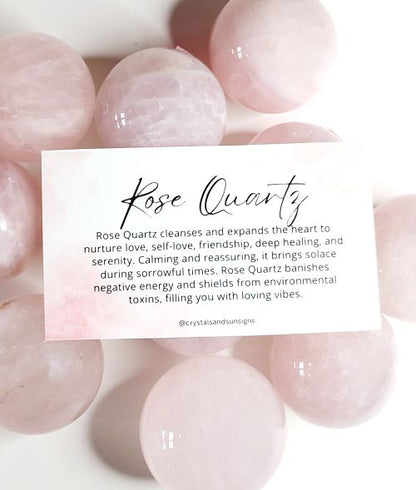 Rose Quartz Gemstone Sphere - Witches Ink LTD - O/A Crystals and Sun Signs